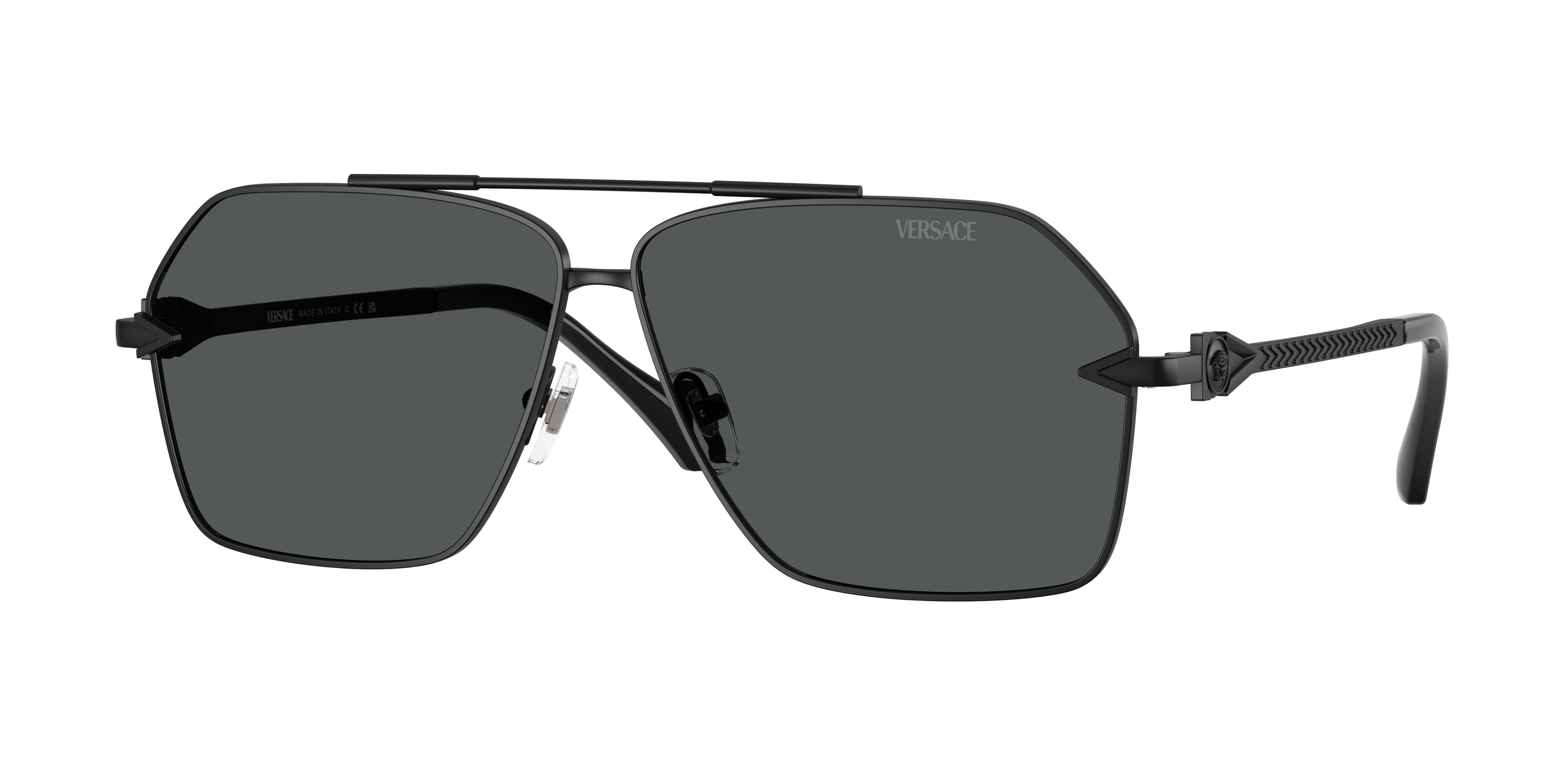Versace VE2284 143687 Men's Sunglasses Black Size 63
